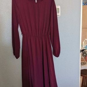 Burgundy dress